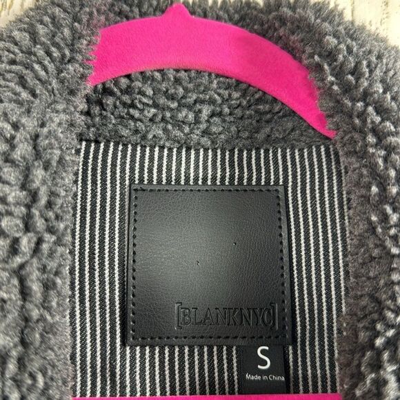 BLANKNYC Black Sherpa Lined Denim Jacket Streetwear Grunge Fall Layering - Picture 6 of 16